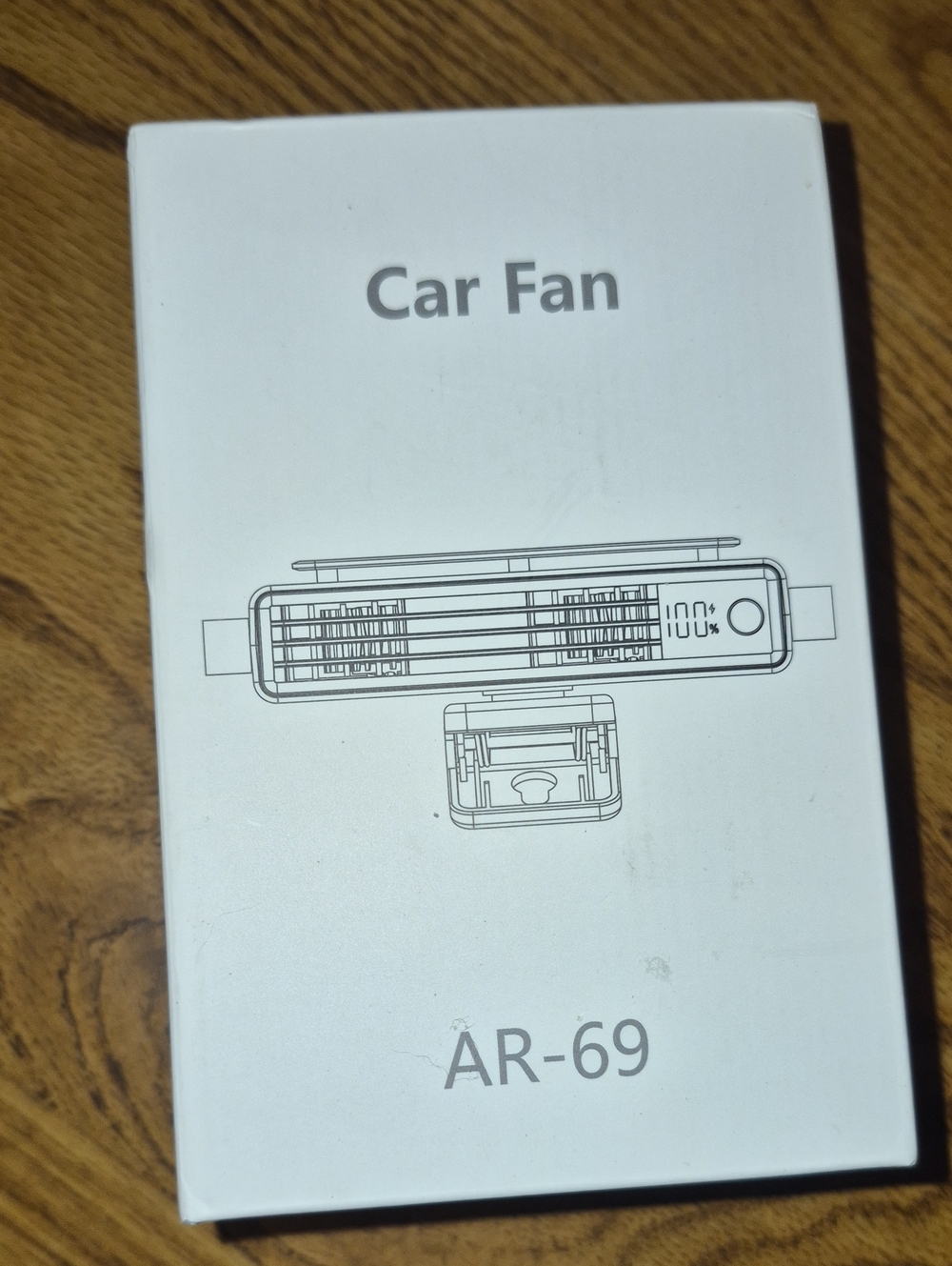 AR-69 Car Fan - White Portable Vehicle Air Cooler